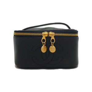 Chanel Cocomark Vanity Bag Case Black